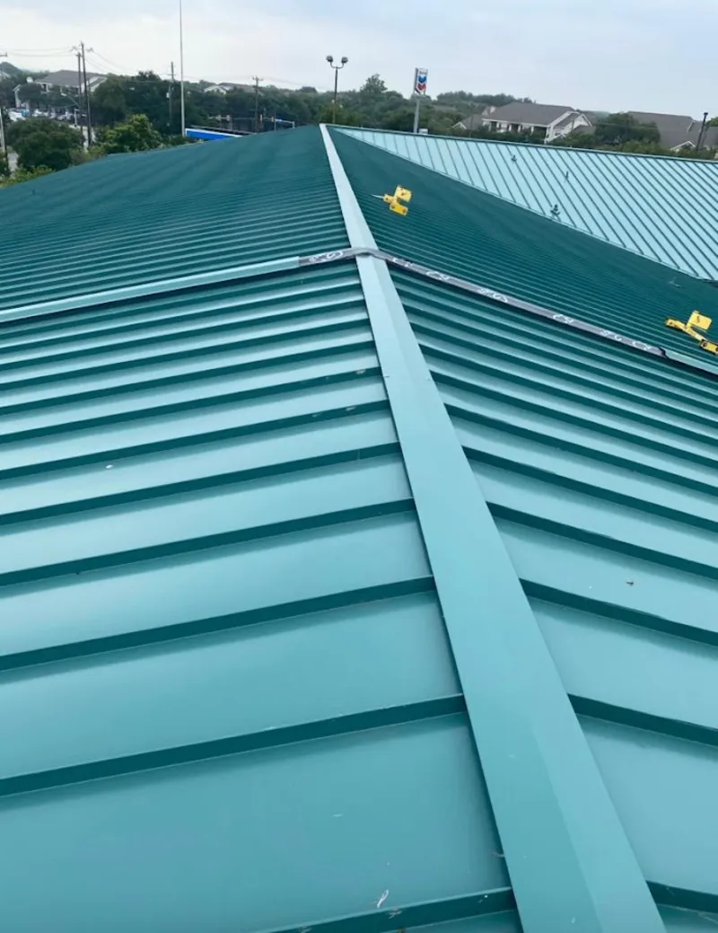 Green commercial metal roof ridge and valley for Metal Roof Repair in Hagerstown